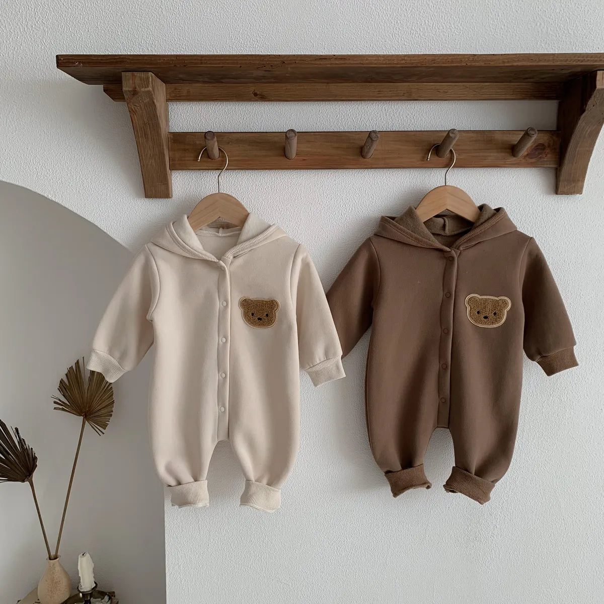 Winter Newborn Baby Plush Bodysuit Romper