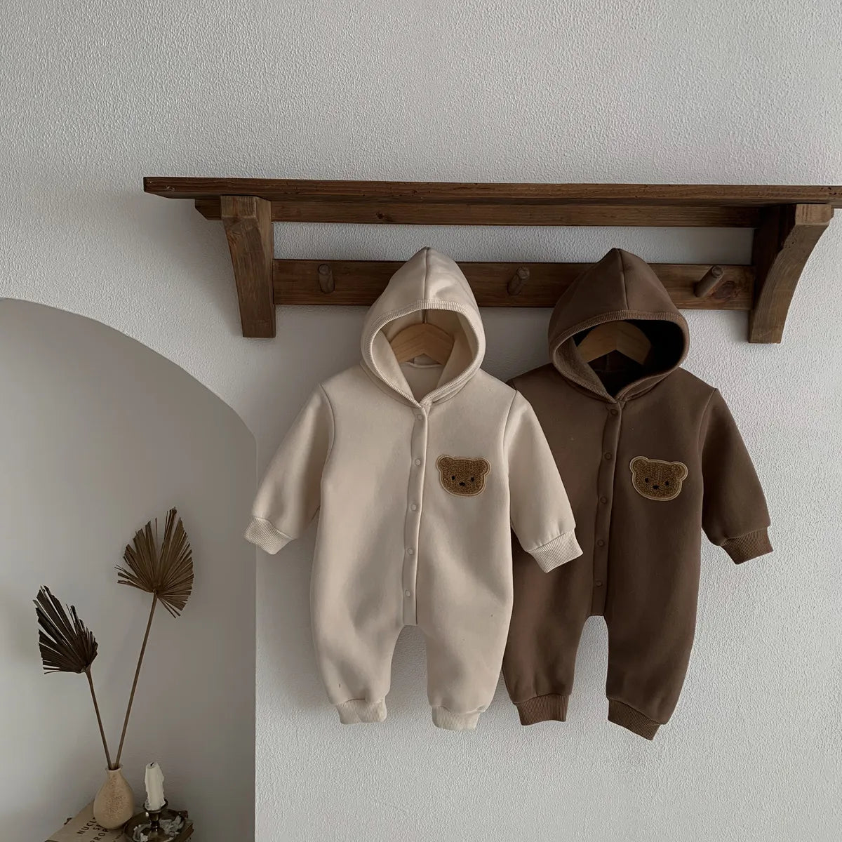 Winter Newborn Baby Plush Bodysuit Romper