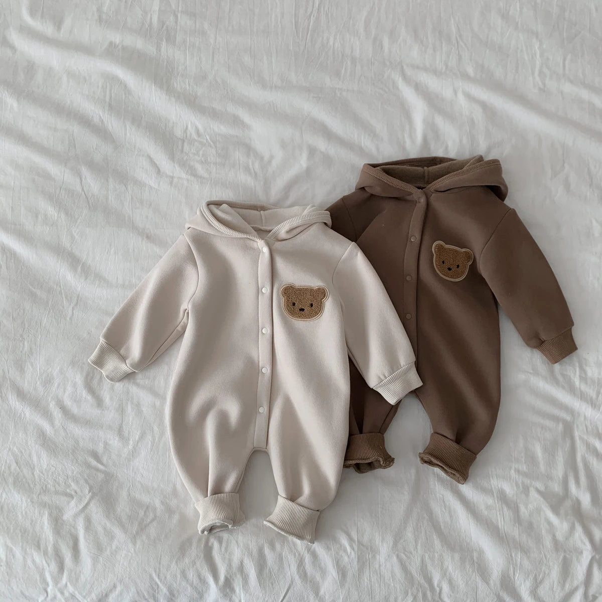 Winter Newborn Baby Plush Bodysuit Romper