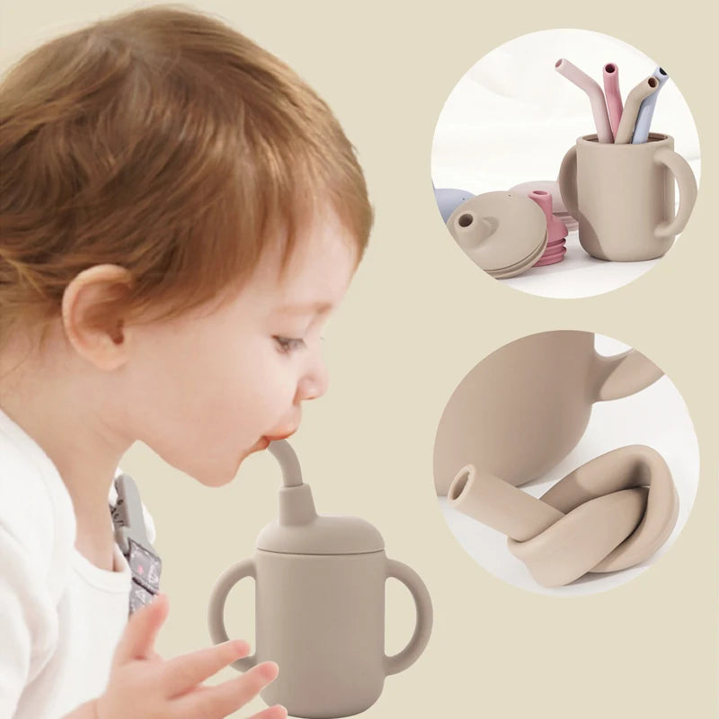 Feeding Liquid Feed Straw Cup Foldable