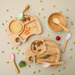 Bamboo 4 piece Plate set