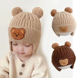 Knitted Baby Cap With Earflaps