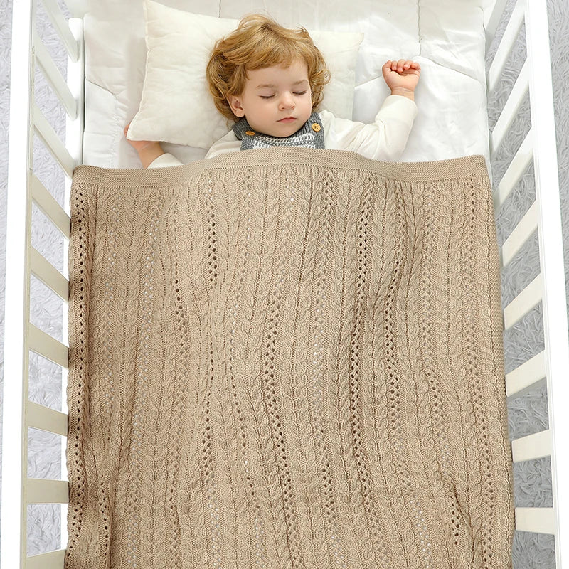 90*70cm Knitted Baby Blankets