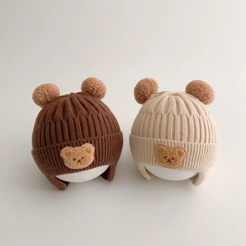 Knitted Baby Cap With Earflaps