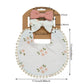 3Pcs/Set Baby Flower Bibs