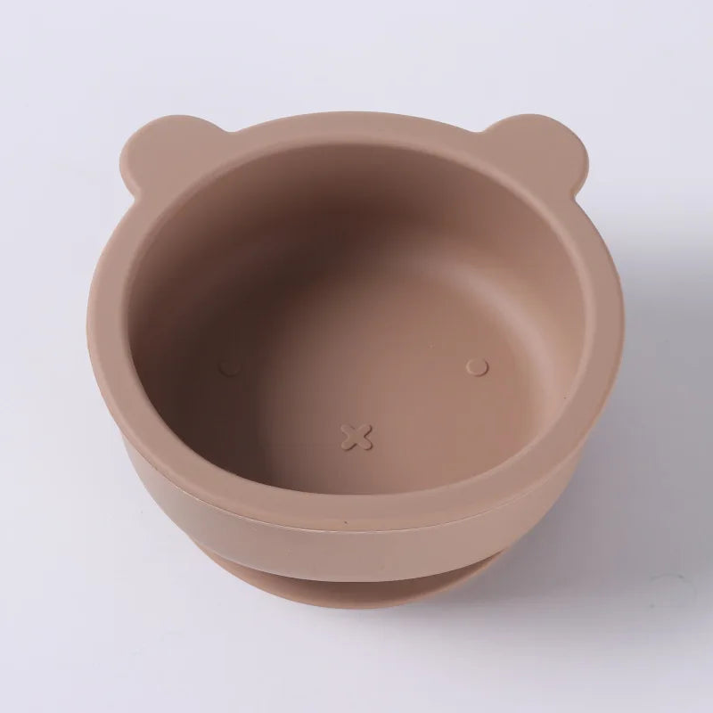 Silicone Food Bowl Food Grade Spoon ForBaby