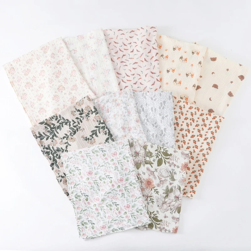 Cotton Swaddle Blanket Baby Blanket Floral